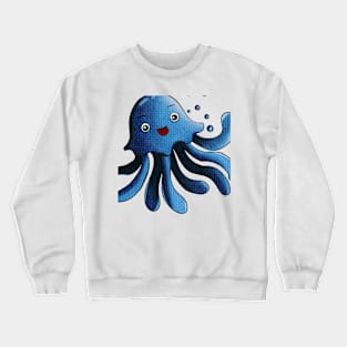 Blue Octopus Crewneck Sweatshirt